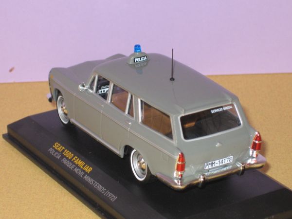 Vehiculo Miniatura Policia Seat 1500 Familiar  PMM. Espaa (1.972)