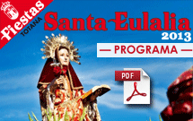 Programa Fiestas Santa Eulalia 2013