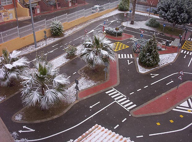 Foto Nieve Parque Educacion Vial 7