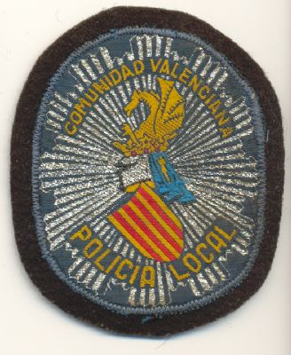 Emblema Antiguo Policia Local Comunidad Valenciana