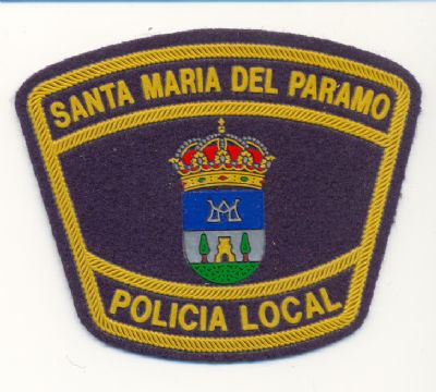 Emblema de Brazo de Policia Local Santa Maria del Paramo (Castilla-Leon)
