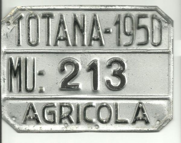 Matricula Agricola de Totana ao 1950