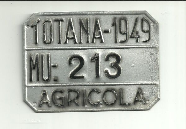 Matricula Agricola Totana ao 1949