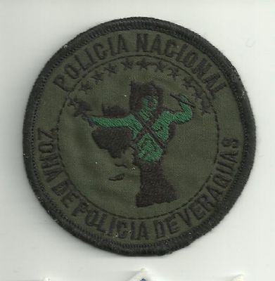 Emblema de Brazo de Policia Nacional de la Region de Veraguas (Panam)