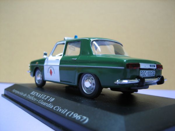 Miniatura Vehiculo Renault 10 Guardia Civil  (1967)