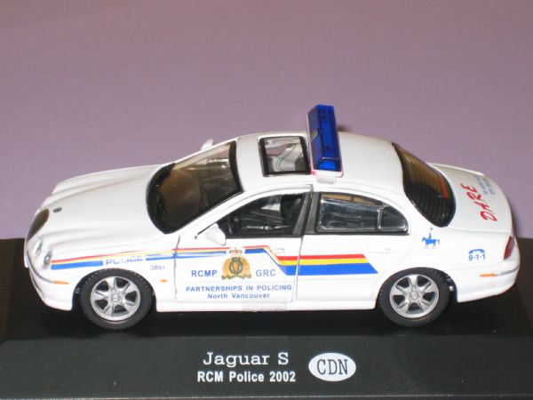 Vehiculo Miniatura Policia Canada Jaguar RCMP