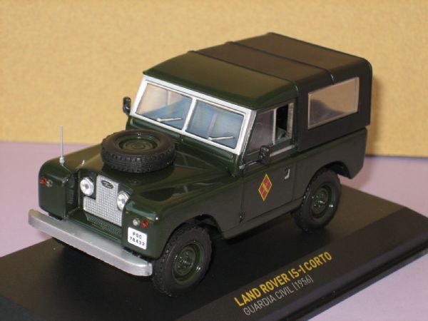 Vehiculo Miniatura Land Rover Corto Guardia Civil (1.956)