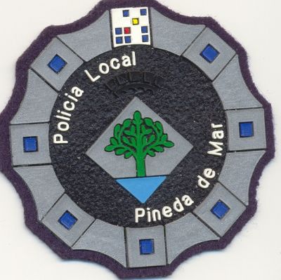 Emblema de Pecho de Policia Local de Pineda de Mar (Catalua)