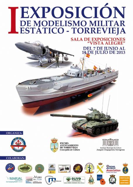 Cartel Exposicion en Torrevieja Modelismo Militar Estatico
