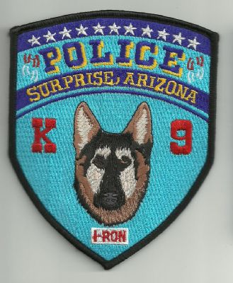 Emblema de Brazo K-9 Surprise (Arizona) U.S.A.