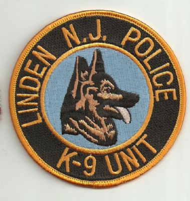 Emblema de Brazo K-9  Linden Police (N.J) U.S.A.