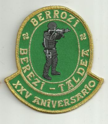Emblema Ertzaintza Berrozi Berezi Taldea Swat (XXV Aniversario)