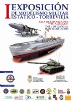 Cartel Exposicion en Torrevieja Modelismo Militar Estatico