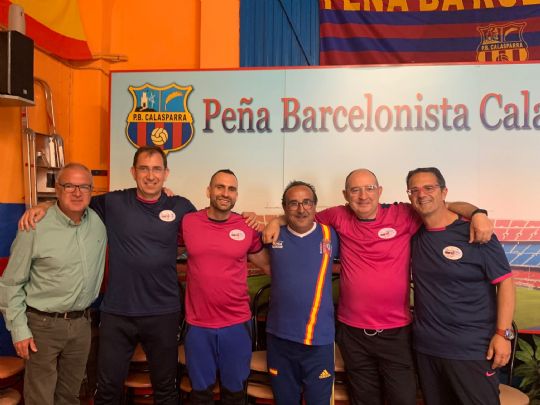 Las peas barcelonistas de Totana y Calasparra colaboran en una nueva salida programada del CP Murcia