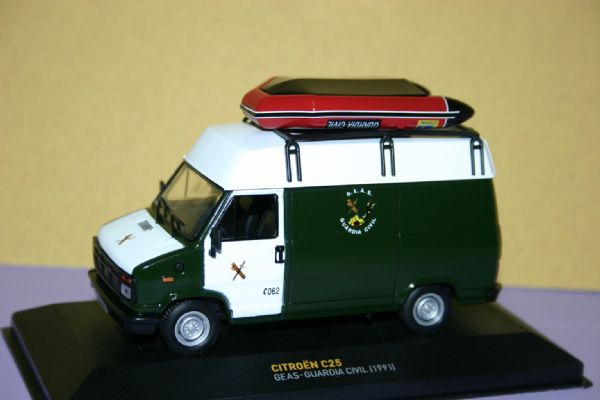 Veh�culo Miniatura Furgo Citro�n C-25 de la Guardia Civil (1991)