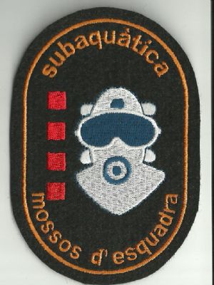 Emblema Brazo Mossos d'escuadra (Subaqu�tica) Catalu�a