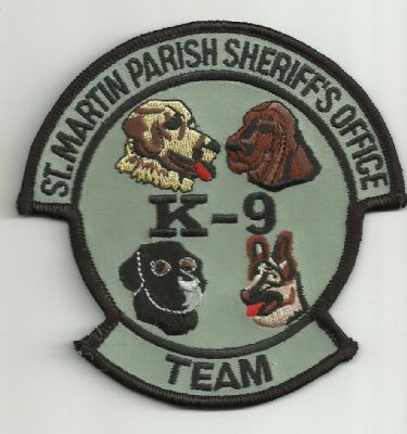 Emblema de Brazo K-9  St. Martin Parish, (Louisiana) U.S.A.