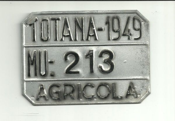 Matricula Agricola Totana a�o 1949