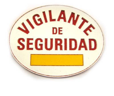 Parche de Pecho de Vigilante de Seguridad