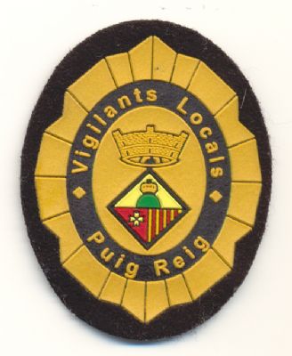 Emblema de Pecho de Vigilante Local de Puig Reig (Catalu�a)