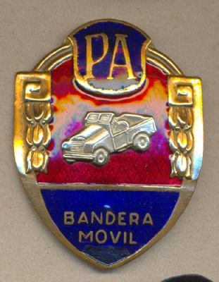 Placa Metálica de Bandera Movil de Policia Armada