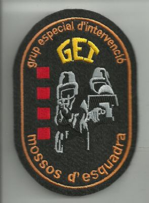 Emblema de Brazo GEI  Mossos D'Esquadra