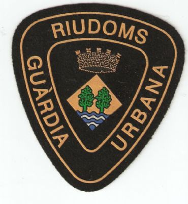 Emblema Brazo Gu�rdia Urbana Riudoms (Catalu�a)