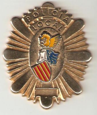 Placa de Cartera de Policia Local de Valencia