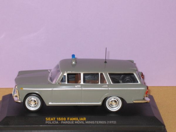 Vehiculo Miniatura Policia Seat 1500 Familiar  PMM. Espa�a (1.972)