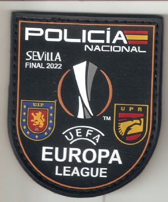 Emblema Final Sevilla 2022 Europa League Policia Nacional Espa�a