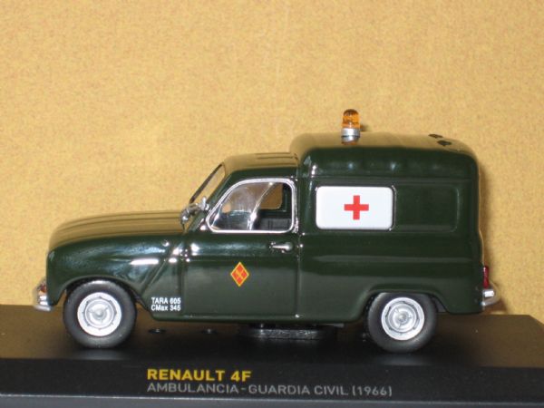 Vehiculo Miniatura Guardia Civil Renault 4F (1966) España