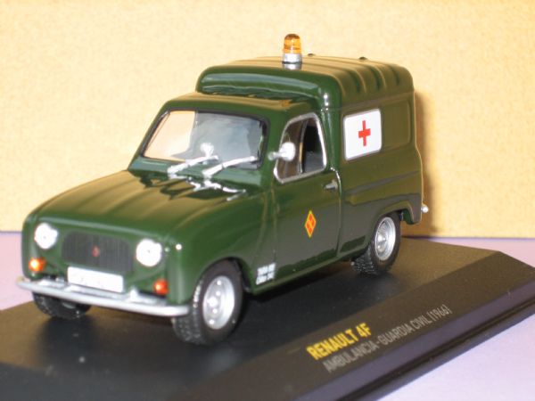 Vehiculo Miniatura Guardia Civil Renault 4F (1966) España