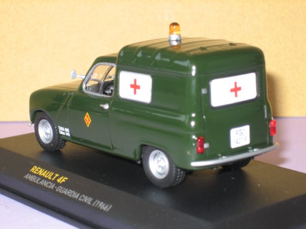 Vehiculo Miniatura Guardia Civil Renault 4F (1966) España
