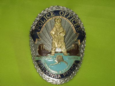 Placa Metalica Polic�a SAVOONGA (Alaska) U.S.A.