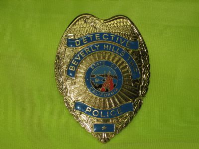 Placa Metal BEVERLI HILLS POLICE (CALIFORNIA) U.S.A.