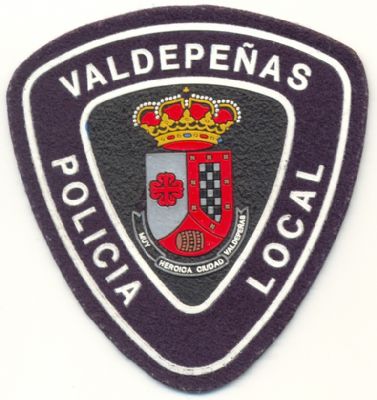 Emblema de Brazo de Policia Local Valdepe�as (Ciudad Real)