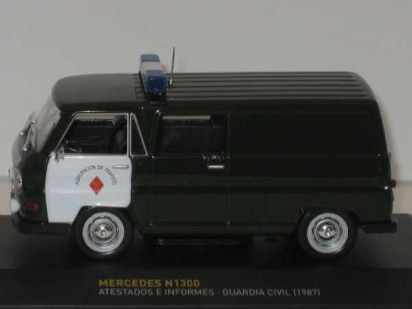 Miniatura Furgon Mercedes N1300 Guardia Civil Espa�a 1987