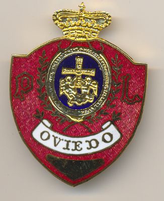 Placa Metalica de Pecho de Policia Local de Oviedo