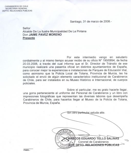 Gorra de Plato de Oficial de Carabineros de Chile