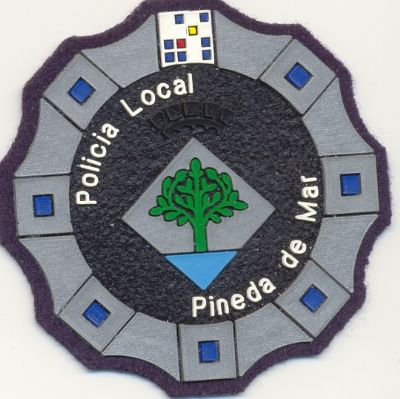 Emblema de Pecho de Policia Local de Pineda de Mar (Catalu�a)