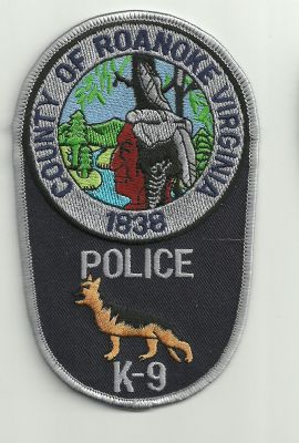 Emblema de Brazo K-9 Roanoke (Virginia) U.S.A.