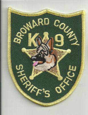 Emblema de Brazo K-9  Broward County (Florida) U.S.A.