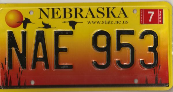 Matricula de Nebraska  (U.S.A.)