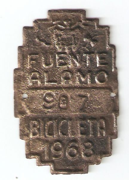 MATRICULA A�O 1968 FUENTE ALAMO (REGION DE MURCIA)