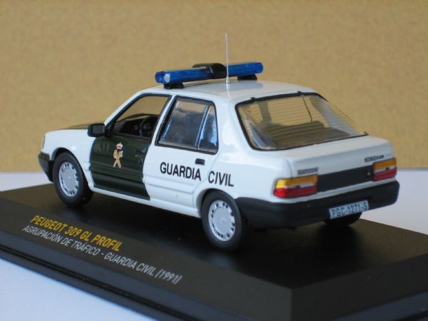 Miniatura Vehiculo Peugeot 309 Profil  Guardia Civil (1.991) Espa�a