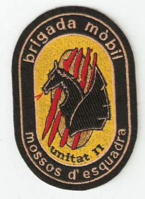 Emblema Brazo Mossos D'esquadra (BRIMO UNIDAD II ) Catalua