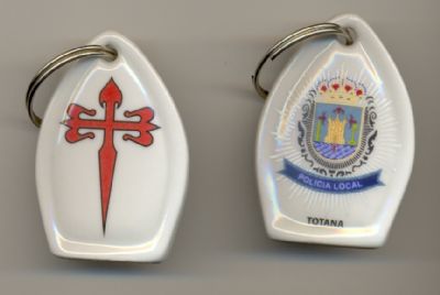 Llavero de Ceramica de Policia Local Totana