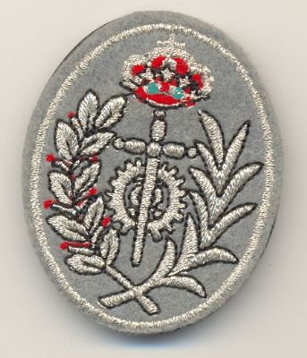 Placa Metalica y de Tela de Funcionario de Prisiones (Cadiz)