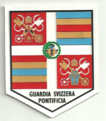 Emblema de Brazo Policia Suiza Pontificia BENEDICTO XVI