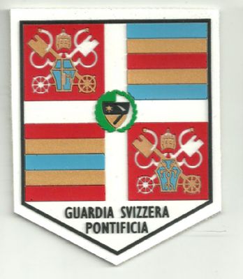 Emblema de Brazo de Policia Suiza Pontificia JUAN PABLO II